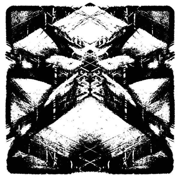 Grunge Padrão Preto Branco Partículas Monocromáticas Textura Abstrata Projeto Escuro —  Vetores de Stock