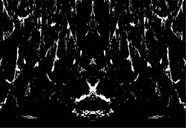 Grunge dikey olarak simetrik siyah beyaz doku. Tek renkli yıpranmış kaplama deseni. 