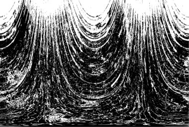 Grunge dikey olarak simetrik siyah beyaz doku. Tek renkli yıpranmış kaplama deseni. 