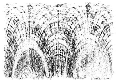 Grunge dikey olarak simetrik siyah beyaz doku. Tek renkli yıpranmış kaplama deseni. 