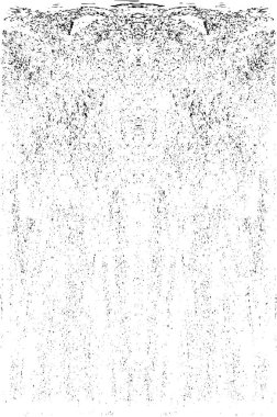 Grunge dikey olarak simetrik siyah beyaz doku. Tek renkli yıpranmış kaplama deseni. 