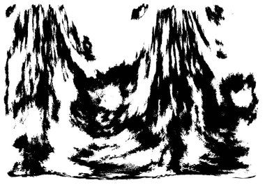 Siyah ve beyaz dokusunda sıkıntılı arkaplan 