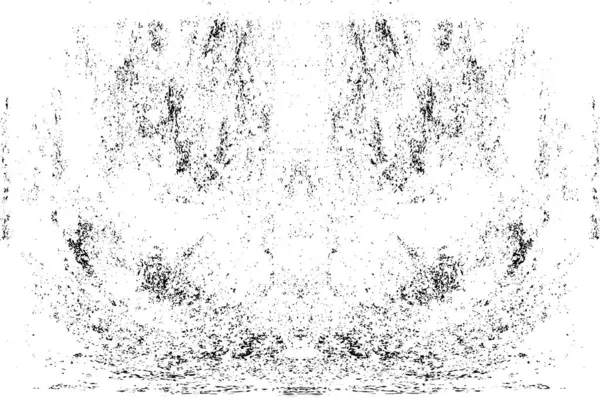 Grunge dikey olarak simetrik siyah beyaz doku. Tek renkli yıpranmış kaplama deseni. 