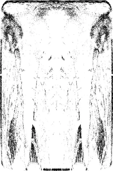 Grunge dikey olarak simetrik siyah beyaz doku. Tek renkli yıpranmış kaplama deseni. 