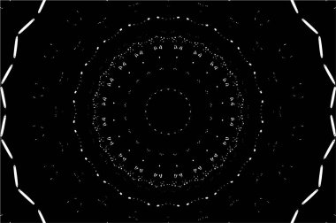 Siyah ve beyaz süslemeli arka plan. Mandala deseni.