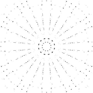 Yaratıcı siyah-beyaz süs arka planı. Mandala deseni.