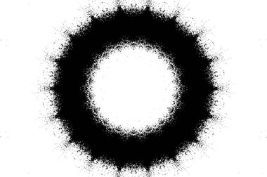 Kaleydoskopik desenli siyah ve beyaz süs arkaplanı