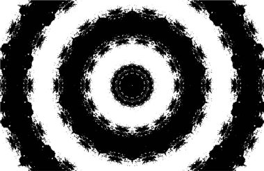 Kaleydoskopik desenli siyah beyaz yaratıcı arkaplan