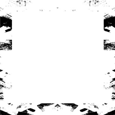 Beyaz arka planda Grunge çerçeve. Vektör tasarım şablonu.