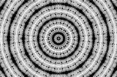 Siyah ve beyaz süslemeli arka plan. Mandala deseni.