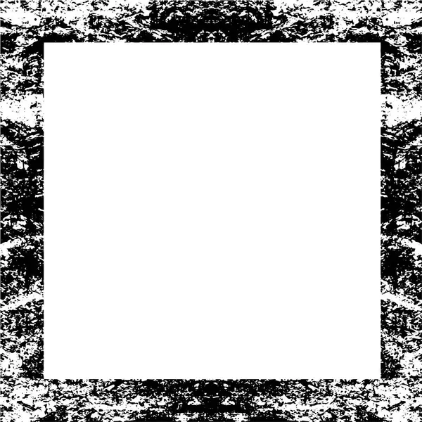 Grunge Cadre Sur Fond Blanc Modèle Conception Vectorielle — Image vectorielle
