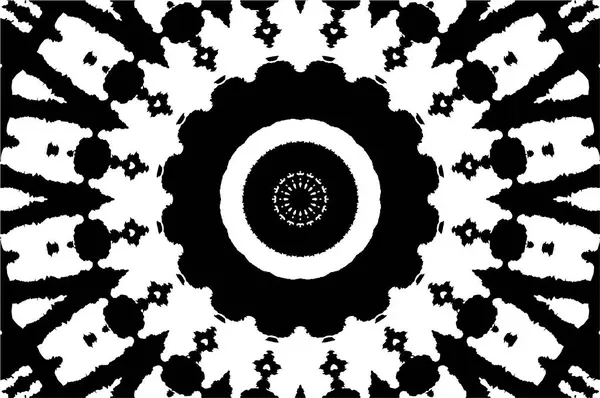 Siyah ve beyaz süslemeli arka plan. Mandala deseni.