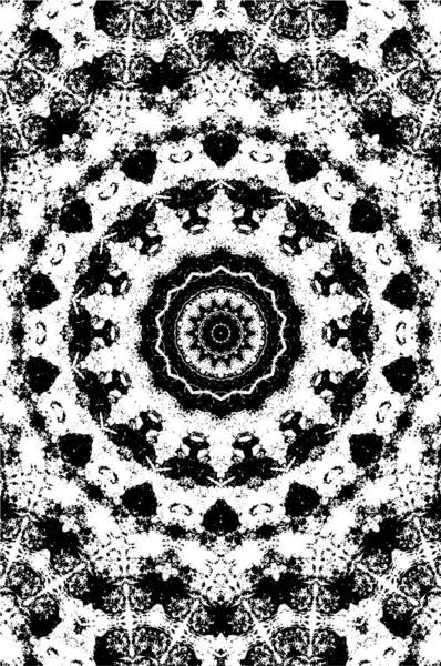 Creative Monochrome Background Kaleidoscopic Pattern — Stock Vector