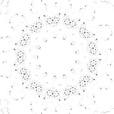 Yaratıcı siyah-beyaz süs arka planı. Mandala deseni.