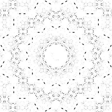 Yaratıcı siyah-beyaz süs arka planı. Mandala deseni.