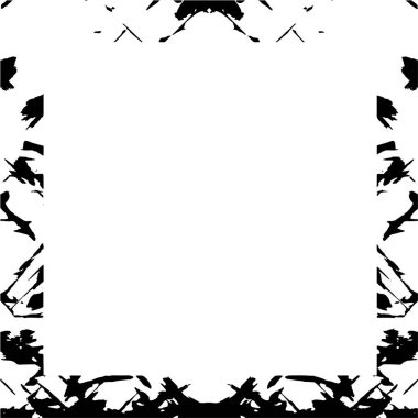 Beyaz arka planda Grunge çerçeve. Vektör tasarım şablonu.