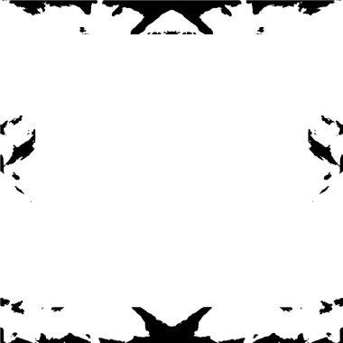 Beyaz arka planda Grunge çerçeve. Vektör tasarım şablonu.