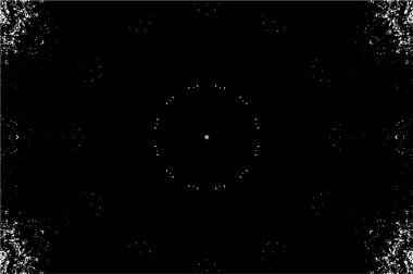 Kaleydoskopik desenli siyah ve beyaz süs arkaplanı