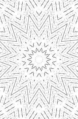Yaratıcı siyah-beyaz süs arka planı. Mandala deseni.