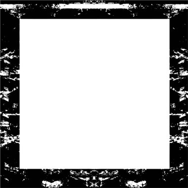 Beyaz arka planda Grunge çerçeve. Vektör tasarım şablonu.