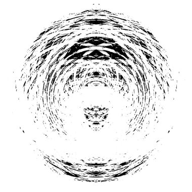 siyah ve beyaz soyut yuvarlak şekilli pul grunge arkaplanı
