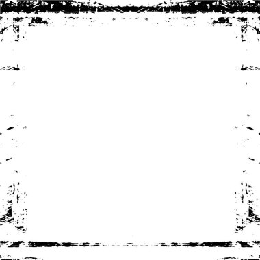 Beyaz arka planda Grunge çerçeve. Vektör tasarım şablonu.