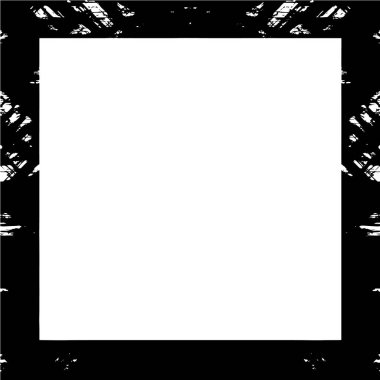 Beyaz arka planda Grunge çerçeve. Vektör tasarım şablonu.