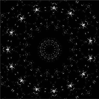 Siyah ve beyaz süslemeli arka plan. Mandala deseni.