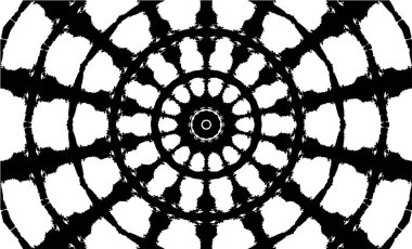 Kaleydoskopik desenli siyah beyaz yaratıcı arkaplan