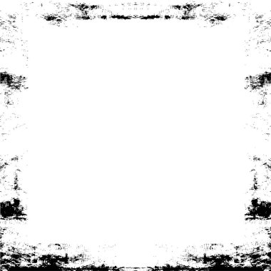 Beyaz arka planda Grunge çerçeve. Vektör tasarım şablonu.