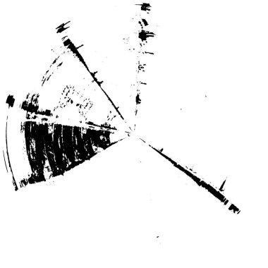 Mürekkep grunge daire çerçevesi, vektör illüstrasyonu