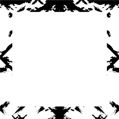 Beyaz arka planda Grunge çerçeve. Vektör tasarım şablonu.