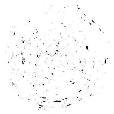 Mürekkep grunge daire çerçevesi, vektör illüstrasyonu