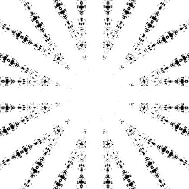 Siyah ve beyaz süslemeli arka plan. Mandala deseni.