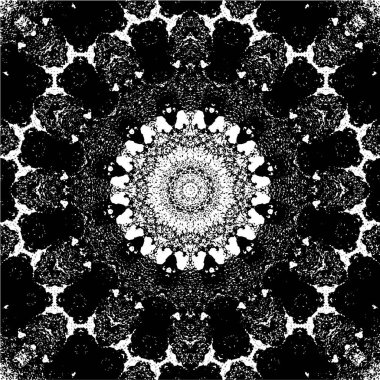 Kaleydoskopik desenli süslemeli tek renkli arkaplan