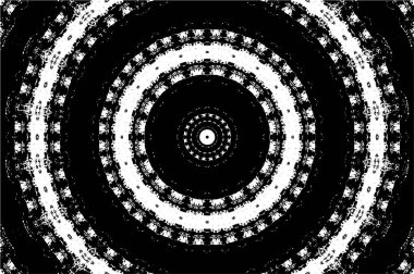 Siyah ve beyaz süslemeli arka plan. Mandala deseni.