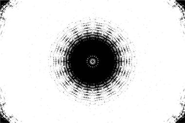 Kaleydoskopik desenli siyah ve beyaz süs arkaplanı