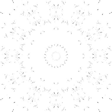 Siyah ve beyaz süslemeli arka plan. Mandala deseni.