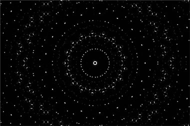 Siyah ve beyaz süslemeli arka plan. Mandala deseni.