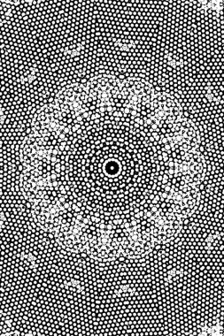 Süslü kaleydoskopik siyah beyaz arkaplan 