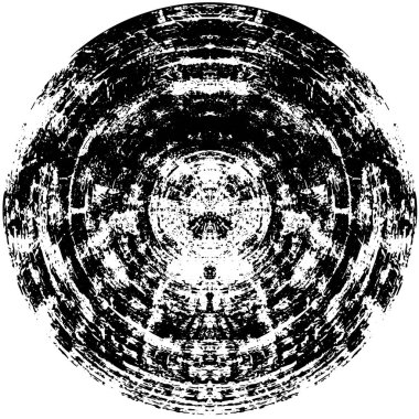 siyah ve beyaz yuvarlak pul grunge arkaplanı