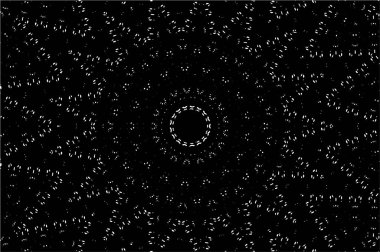 Siyah ve beyaz süslemeli arka plan. Mandala deseni.
