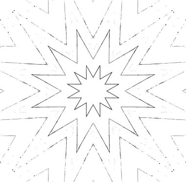 Süslü arka plan, siyah beyaz. Mandala deseni.