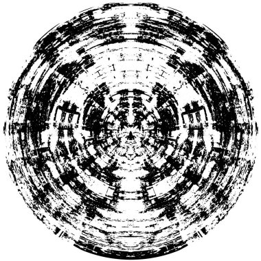 monokrom soyut yuvarlak pul grunge arkaplanı