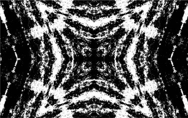 Kaleydoskopik desenli siyah ve beyaz süs arkaplanı