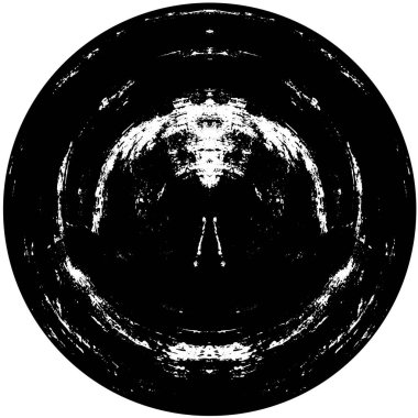 monokrom soyut yuvarlak pul grunge arkaplanı