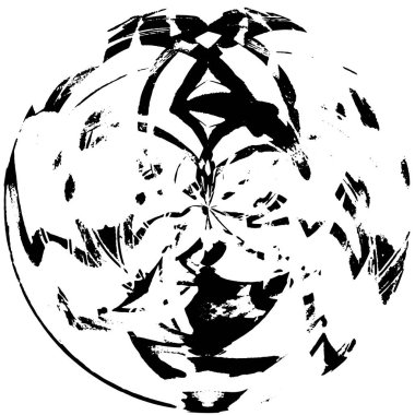 monokrom soyut yuvarlak pul grunge arkaplanı