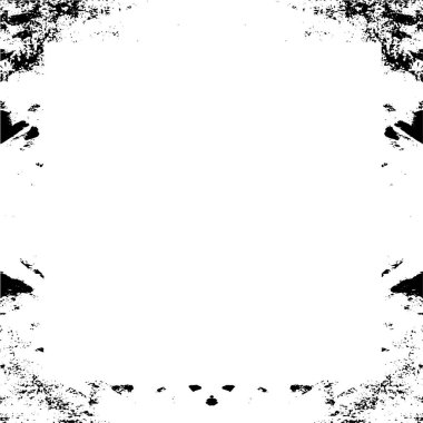 Soyut grunge çerçeve. Siyah ve beyaz arkaplan şablonu.