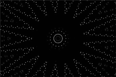 Siyah ve beyaz süslemeli arka plan. Mandala deseni.