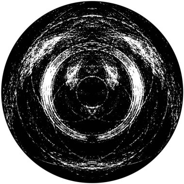 monokrom soyut yuvarlak pul grunge arkaplanı